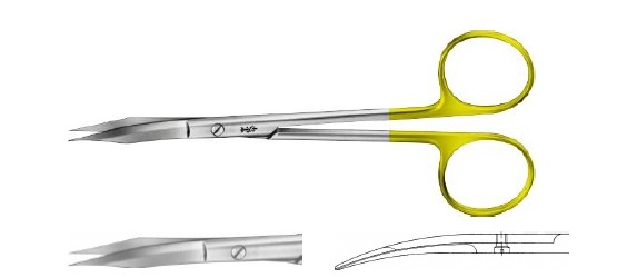 TC тенотомні делікатні ножиці вигнуті 130 мм